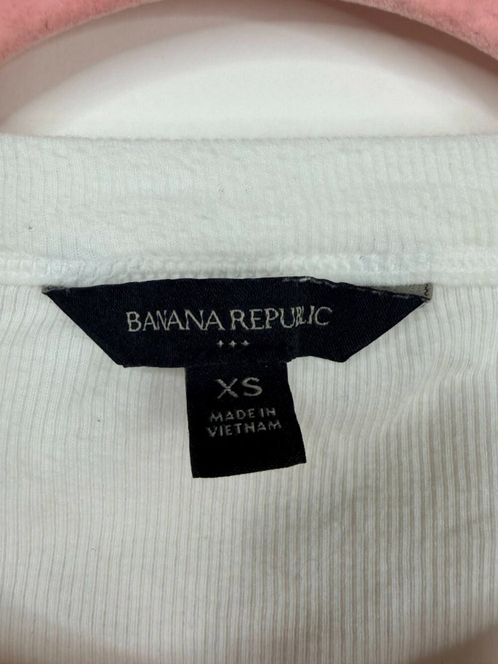 2/$30 Banana Republic Ribbed Racer Tank White XS #A2591 - Picture 7 of 11